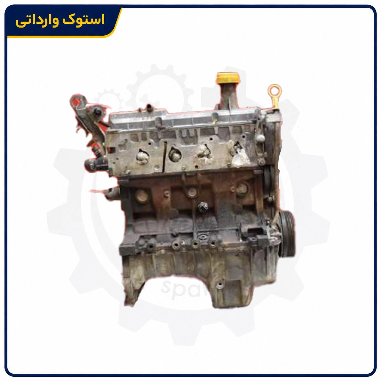 SepahanStock-Pride-Complete-Short-Block-02 نیم موتور رنو L90 با نمای بلوک سیلندر و پیستون